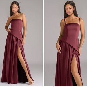 Azazie Adeline Merlot Dress
